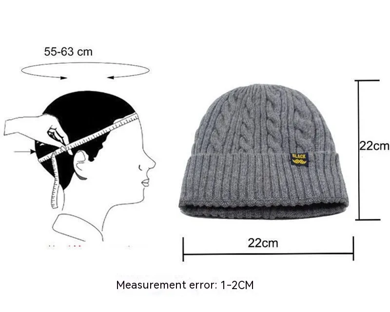 European And American Knitted Hat Men's Autumn And Winter Hat