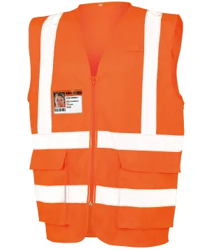 Executive cool mesh safety vest | Fluorescent Orange