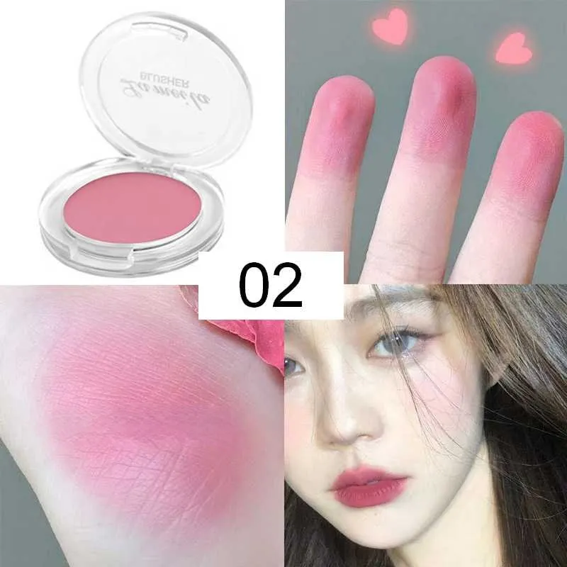 Flytonn Fall/Winter Ambiance Girl Blush Peach Cream Makeup Blush Palette Cheek Contour Blush Cosmetics Blusher Cream Makeup Rouge Cheek Tint Blush New