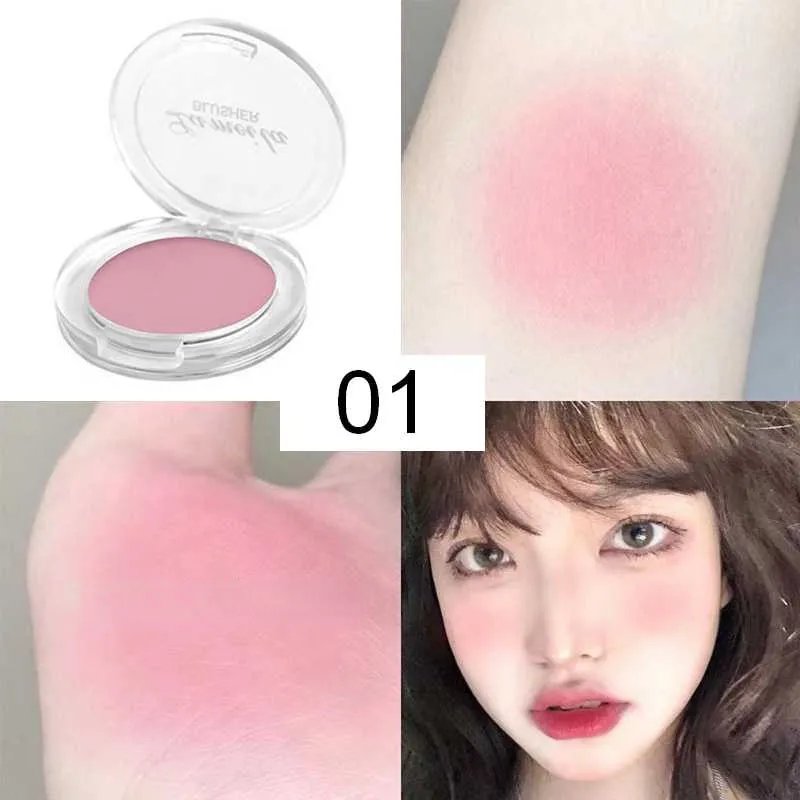 Flytonn Fall/Winter Ambiance Girl Blush Peach Cream Makeup Blush Palette Cheek Contour Blush Cosmetics Blusher Cream Makeup Rouge Cheek Tint Blush New