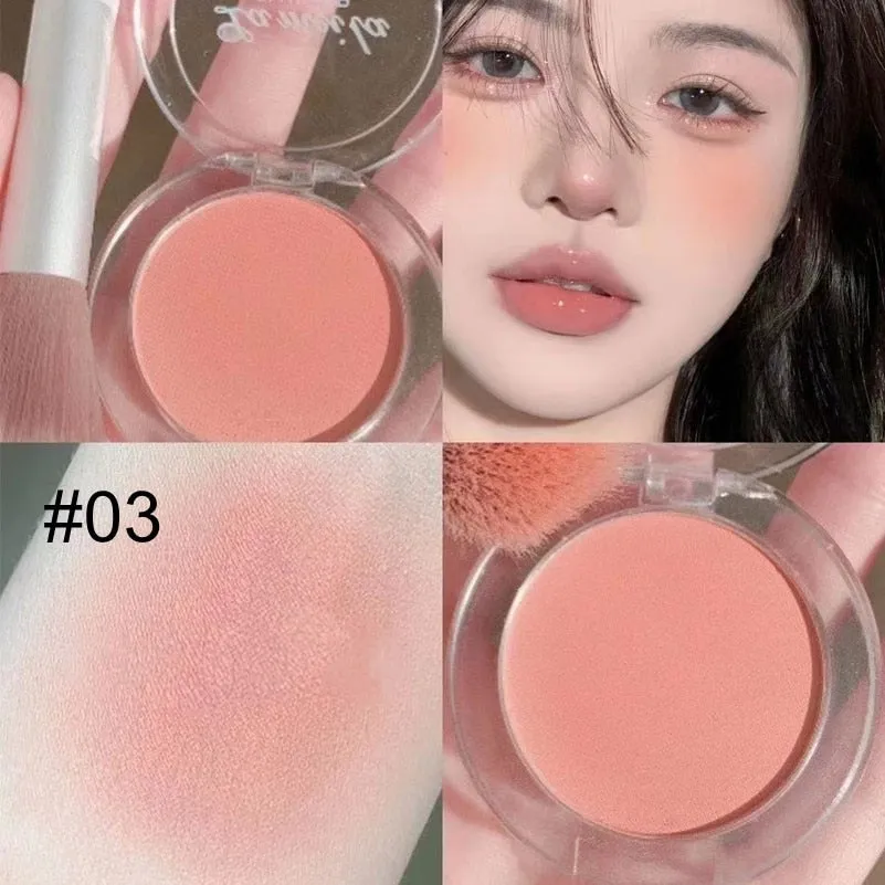 Flytonn Fall/Winter Ambiance Girl Blush Peach Cream Makeup Blush Palette Cheek Contour Blush Cosmetics Blusher Cream Makeup Rouge Cheek Tint Blush New