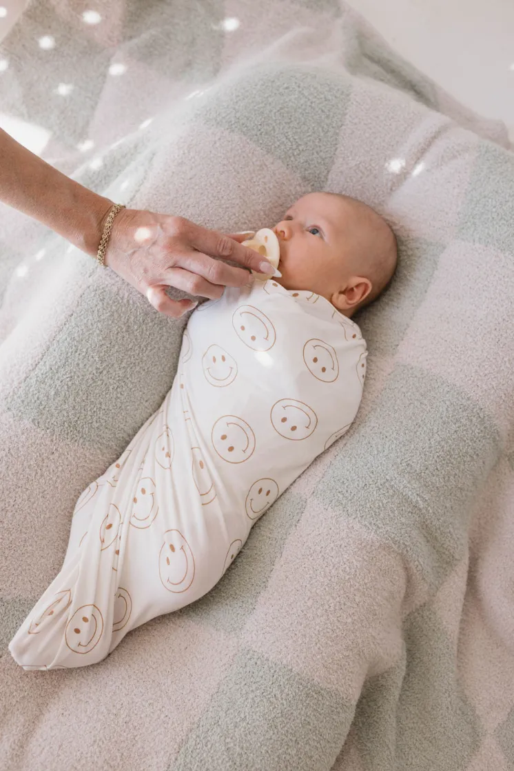 Forever French Bamboo Swaddle - Just Smile