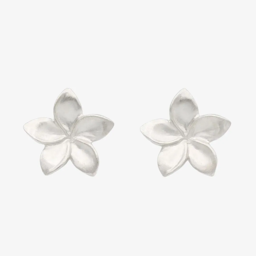 Frangipani Earrings - Sterling Silver