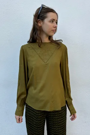 FRNCH Lisenn Olive Blouse