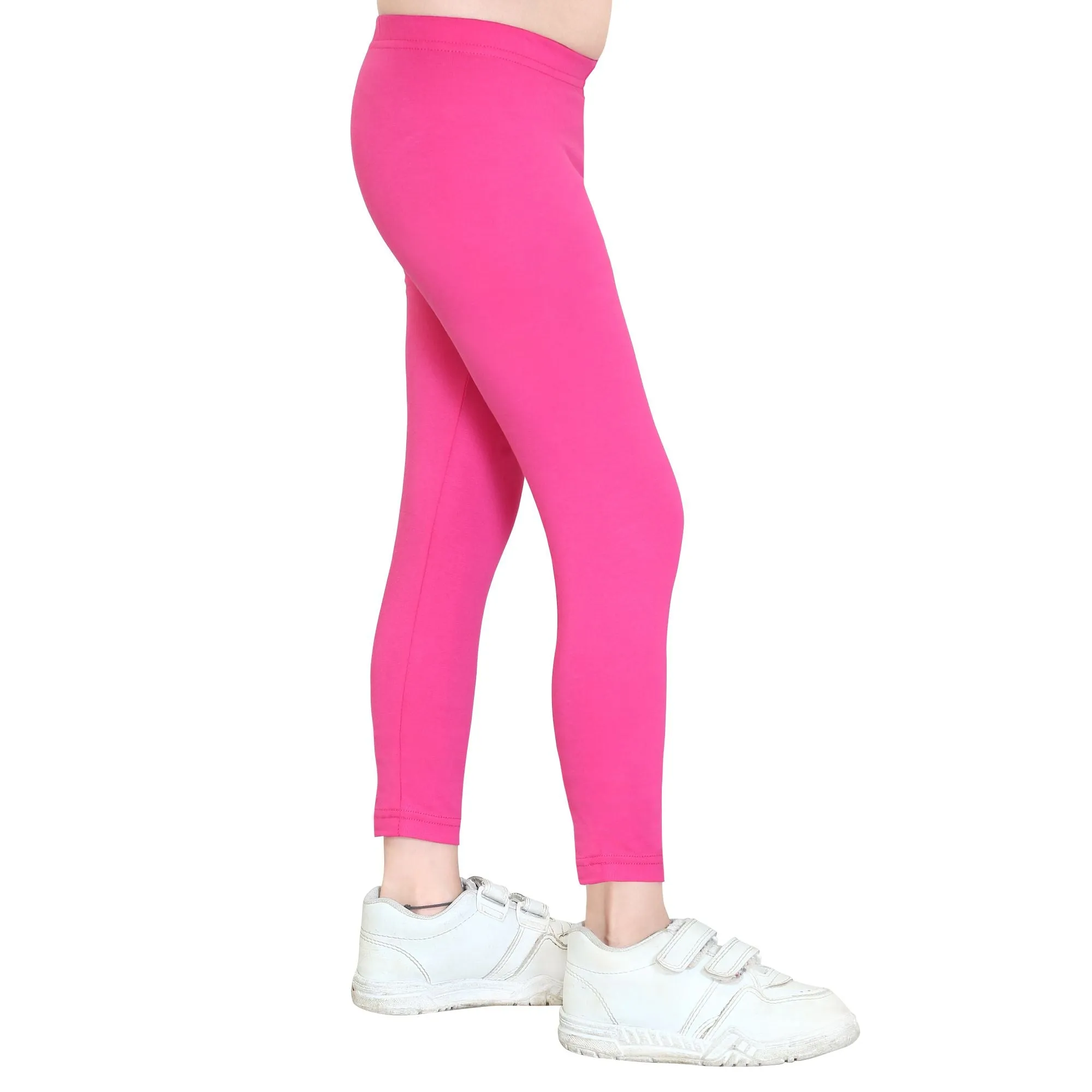 Girls Fuchsia Ankle Length Legging