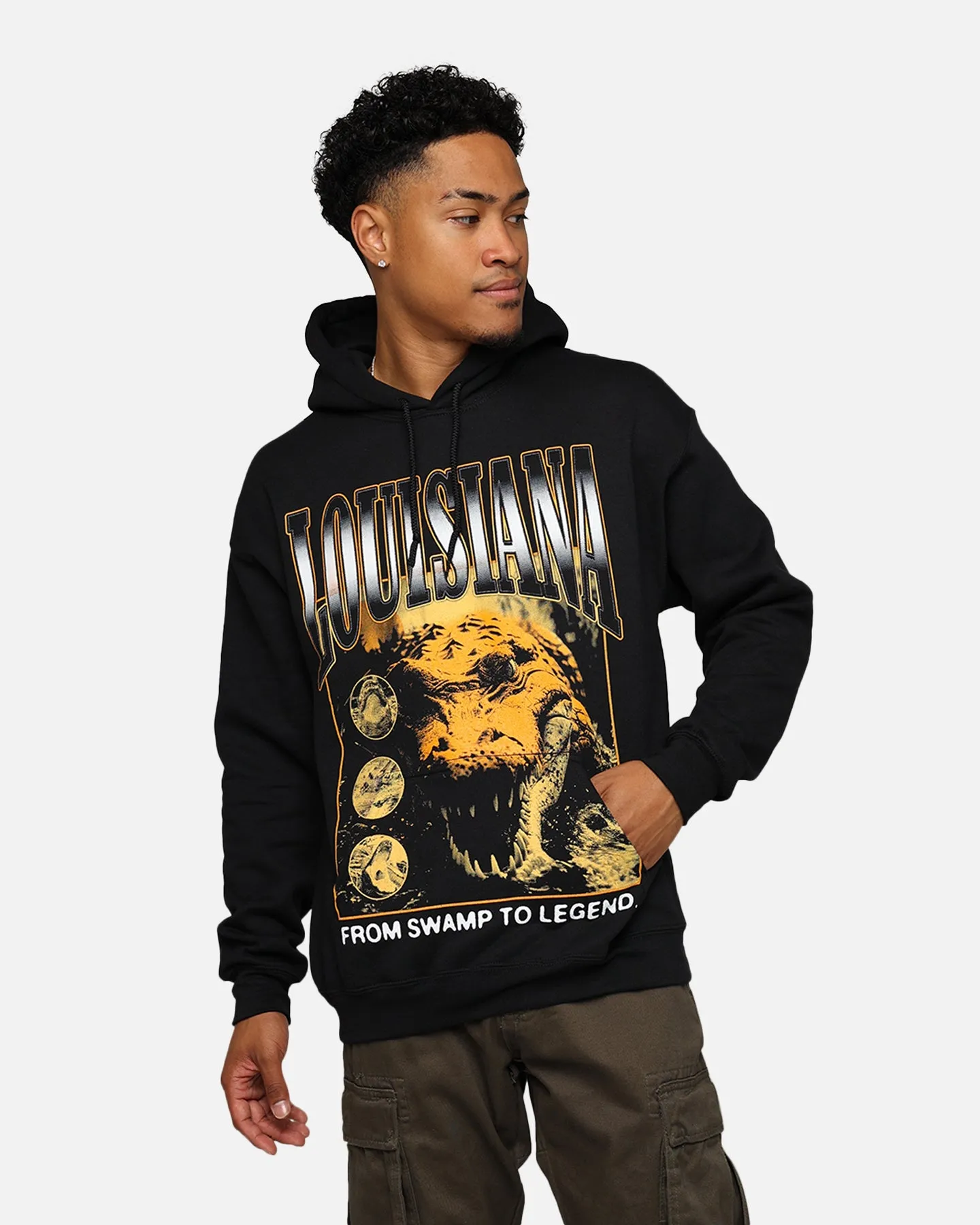 Goat Crew Louisiana Vintage Hoodie Black