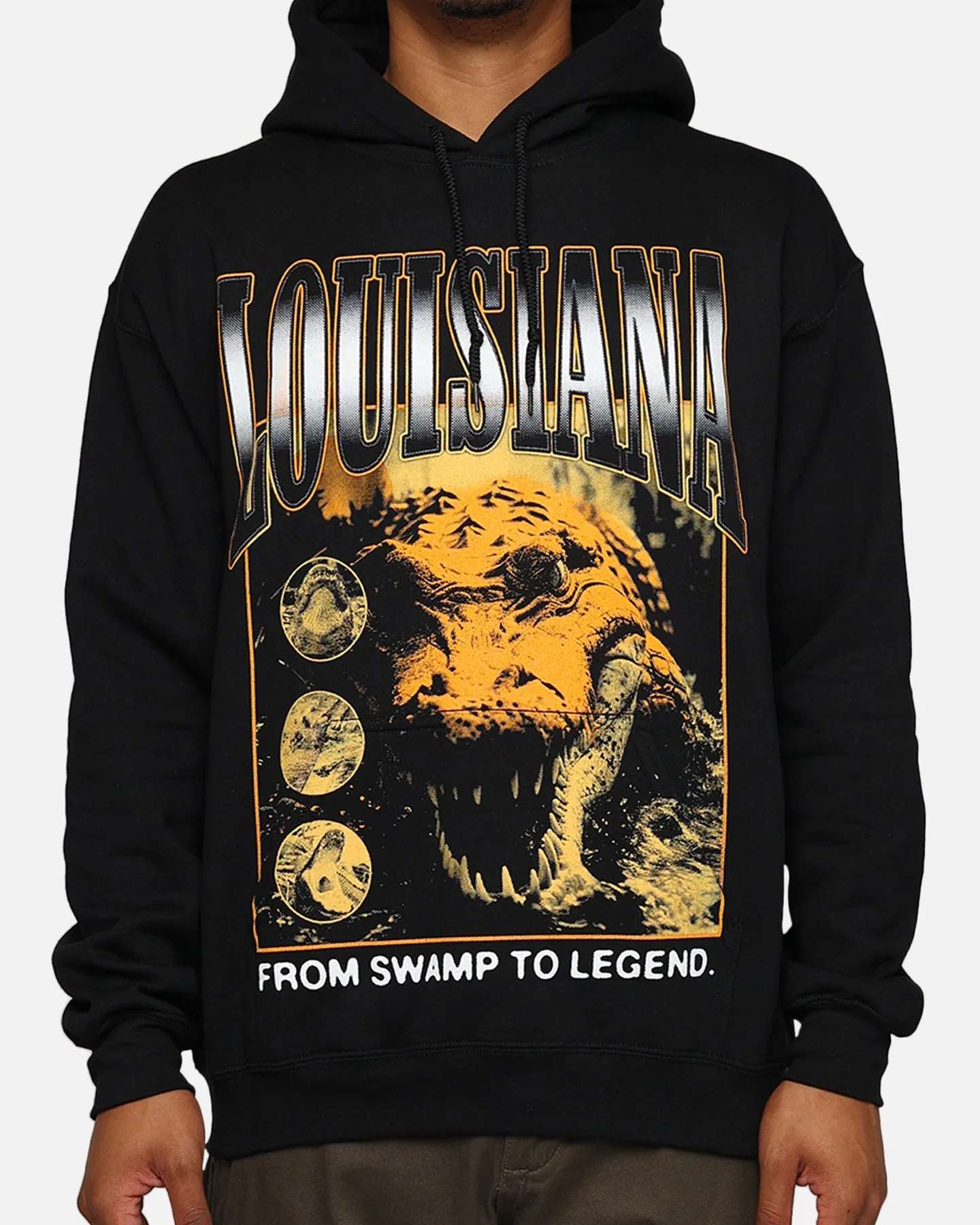 Goat Crew Louisiana Vintage Hoodie Black