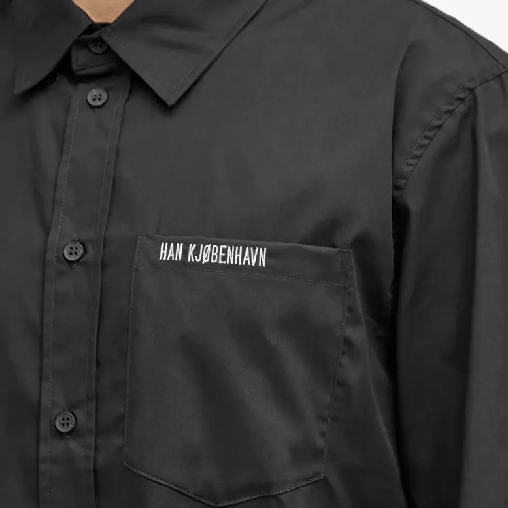 Han Kjobenhavn Logo Regular Fit Shirt, black