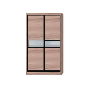 Helene Modular Wardrobe (Light Oak with Frosted Glass)