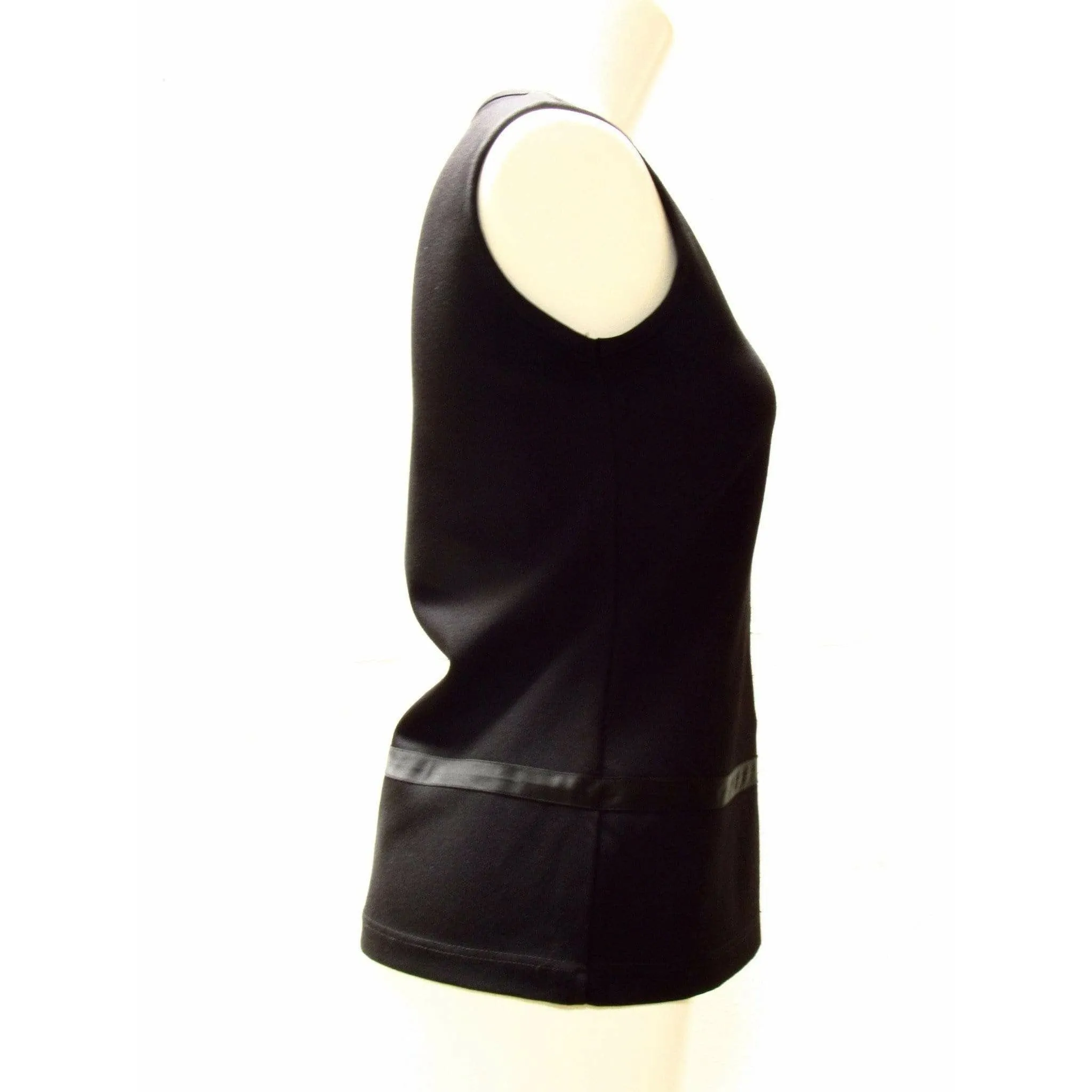 Helmut Lang Minimal Black Buttoned Vest