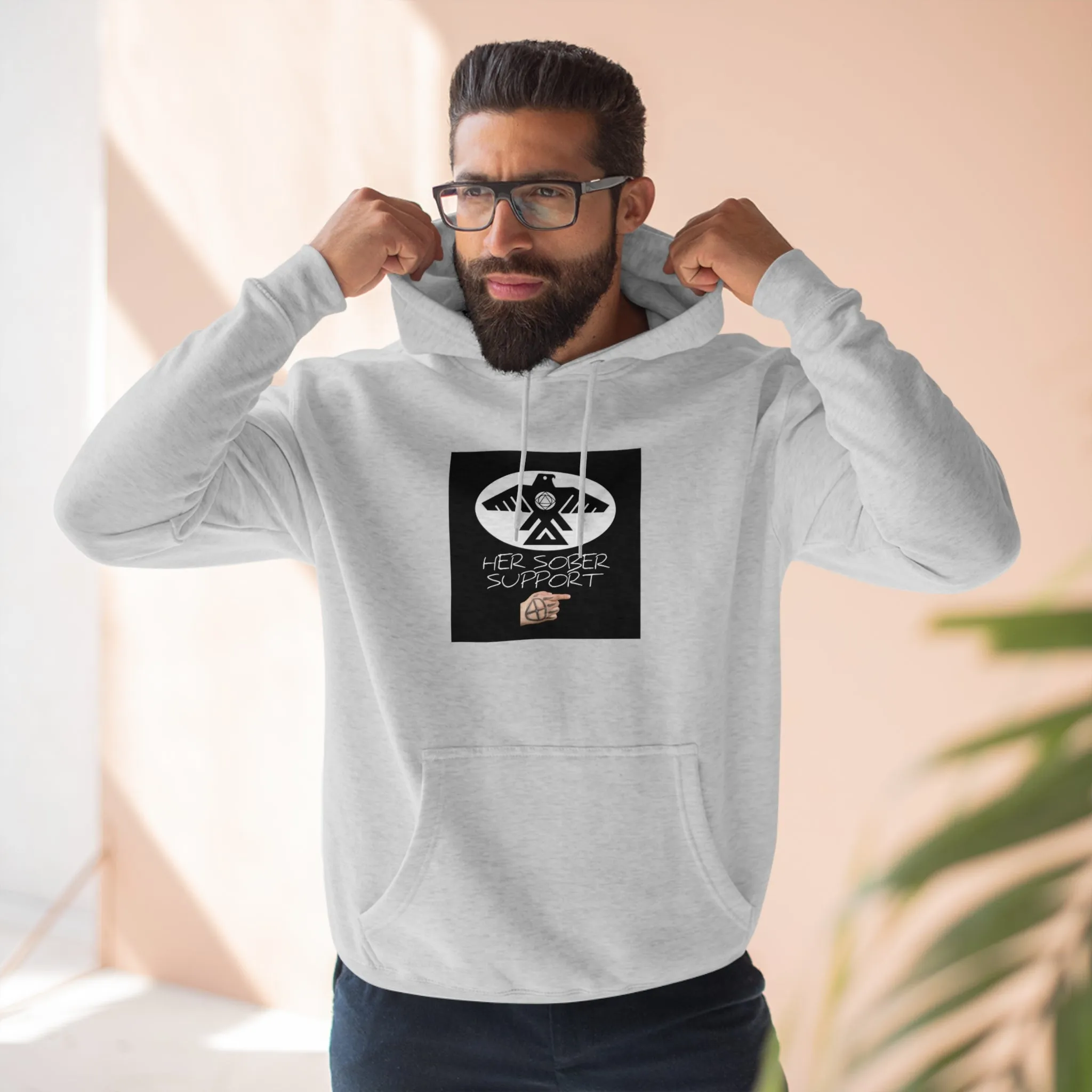 (Her Sober Support) Unisex Premium Pullover Hoodie