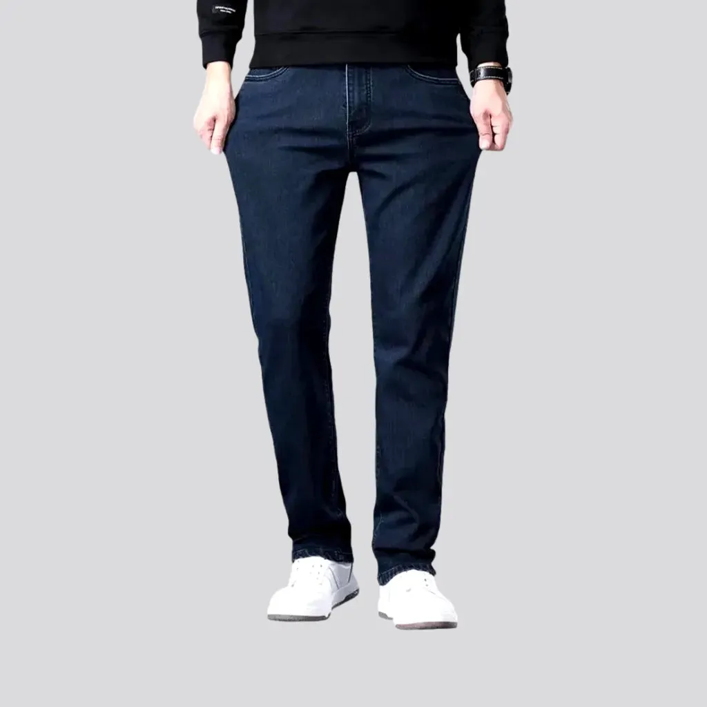 High rise stretchable tapered men's jeans