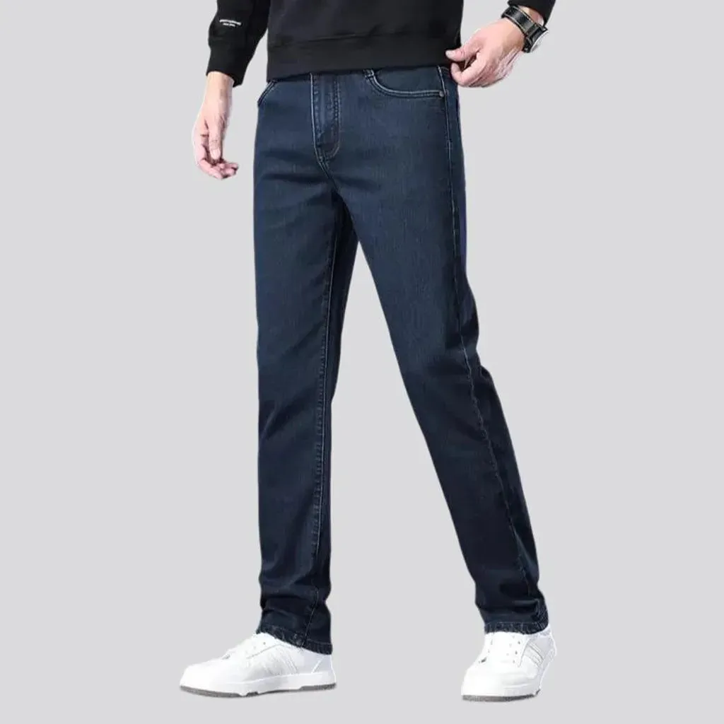 High rise stretchable tapered men's jeans