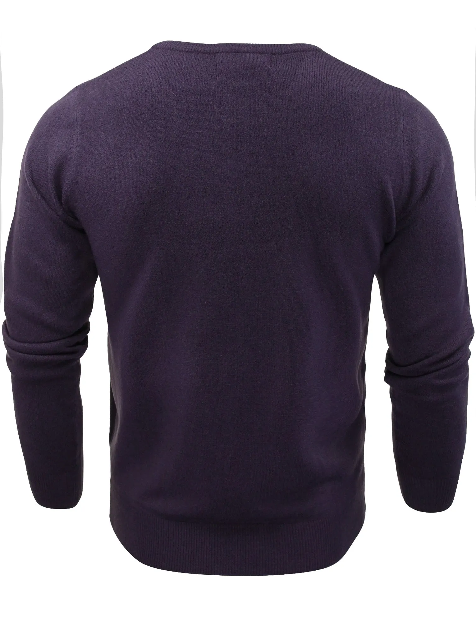 Hubert V Neck Jumper in Sweet Grape - Kensington Eastside