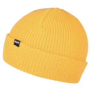 HUF Usual Fisherman Beanie Hat - Canary Yellow