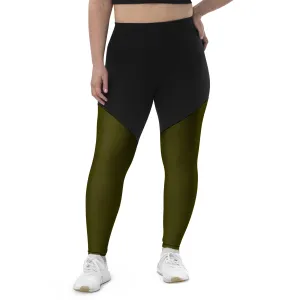 Humble Sportswear™ Hunter Green Sports Compression Leggings