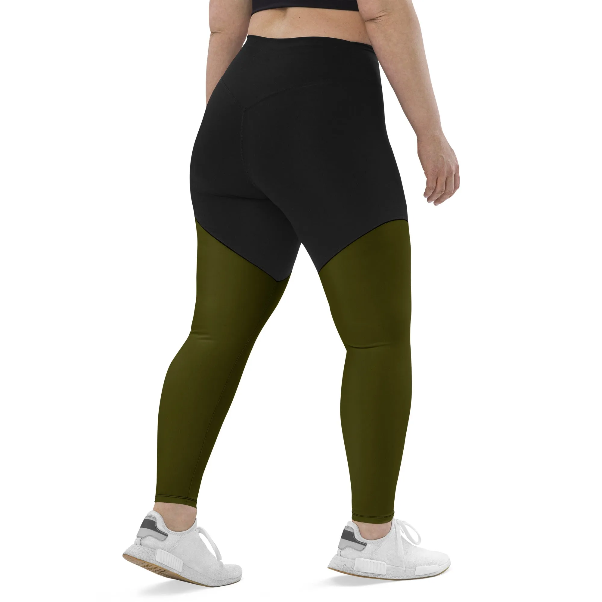 Humble Sportswear™ Hunter Green Sports Compression Leggings