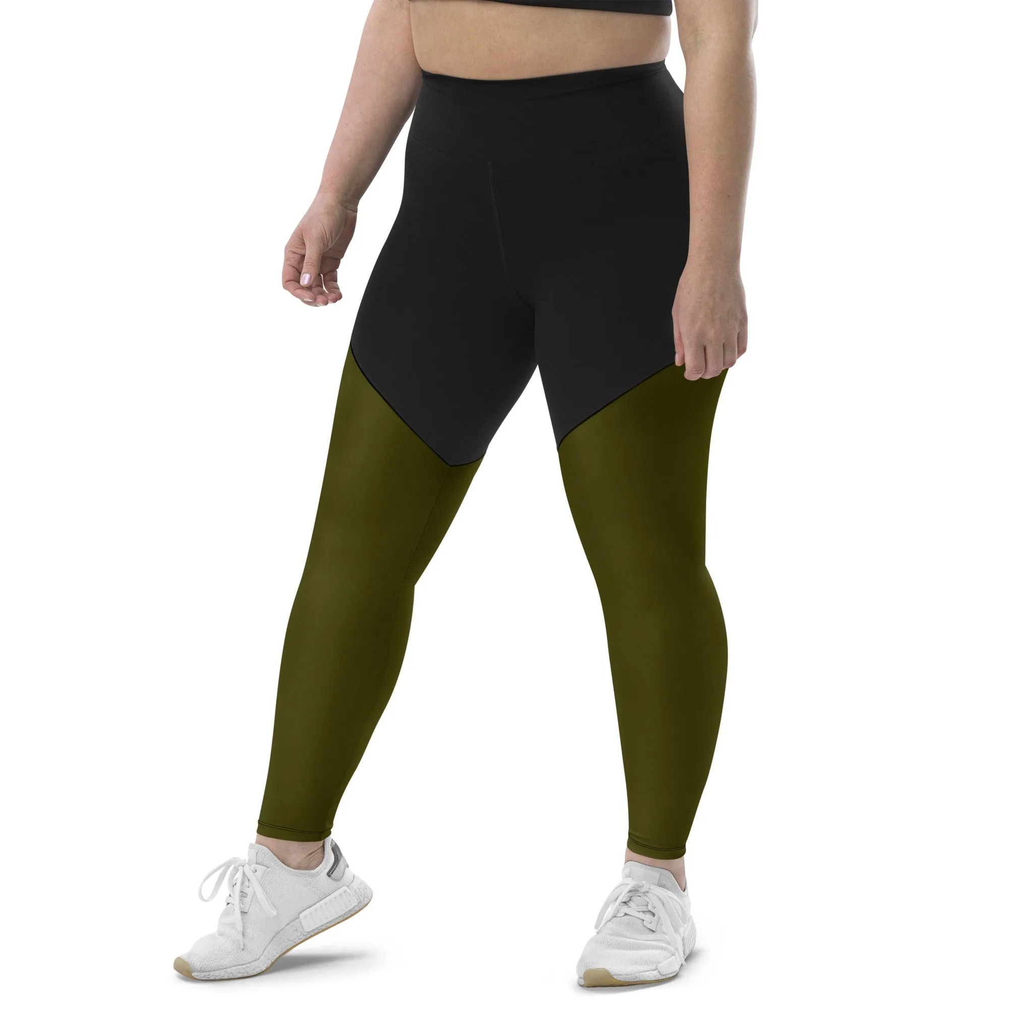 Humble Sportswear™ Hunter Green Sports Compression Leggings