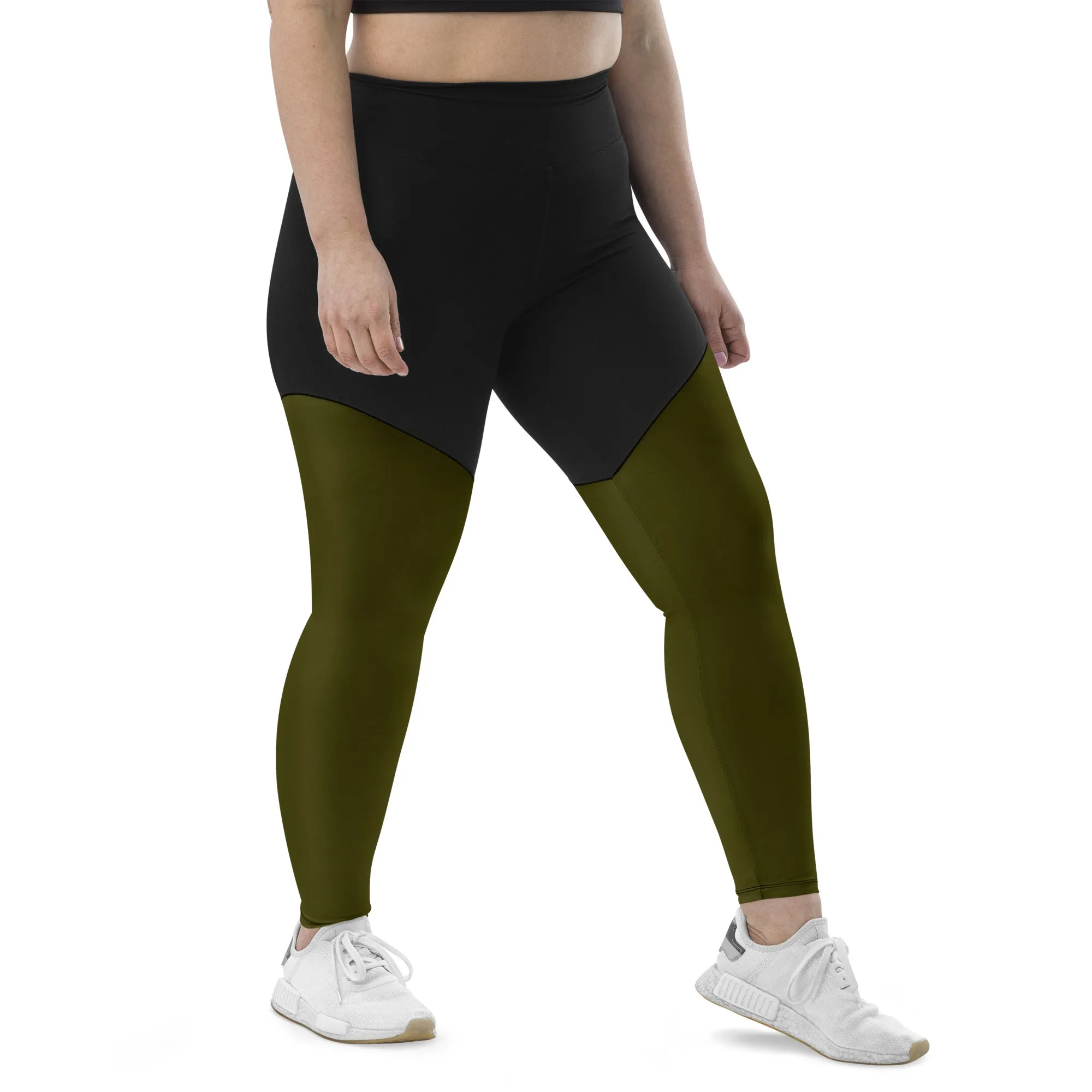 Humble Sportswear™ Hunter Green Sports Compression Leggings