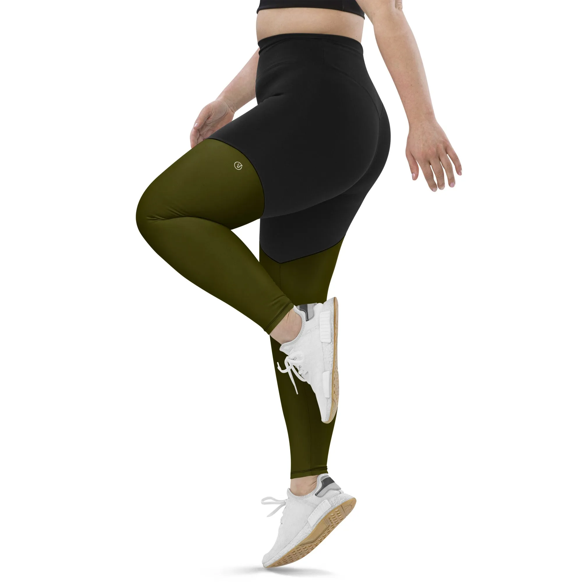 Humble Sportswear™ Hunter Green Sports Compression Leggings