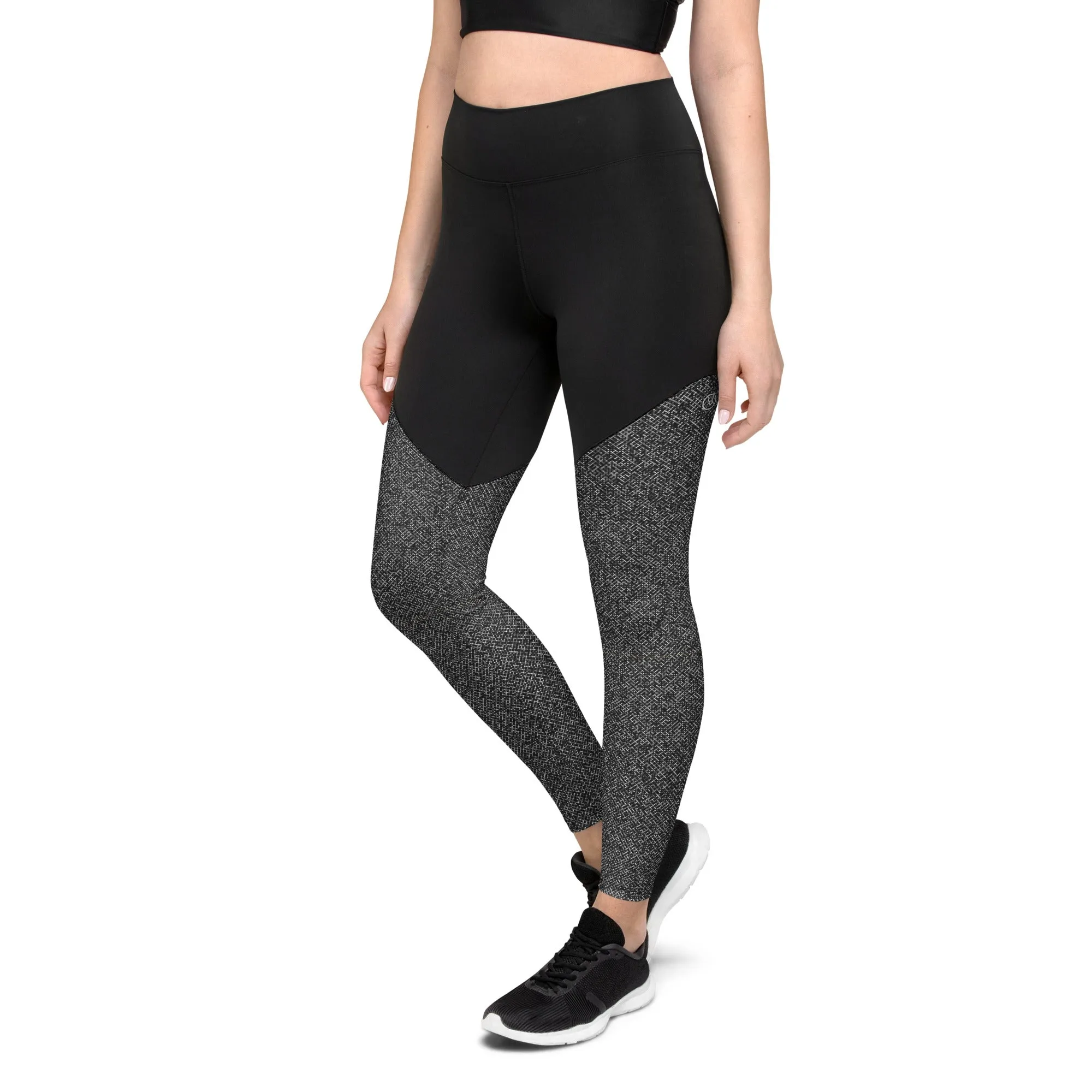 Humble Sportswear™ Pattens Grey Sports Compression Leggings