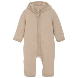 Huttelihut Camel Melange Pram Suit Ears Wool Fleece (M)