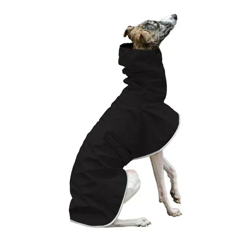 Italian Greyhound Waterproof Coat | Winter Adjustable Whippet Jacket | Warm Fleece Dog Clothes