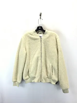 Jacket Fleece By Old Navy In Cream, Size: L