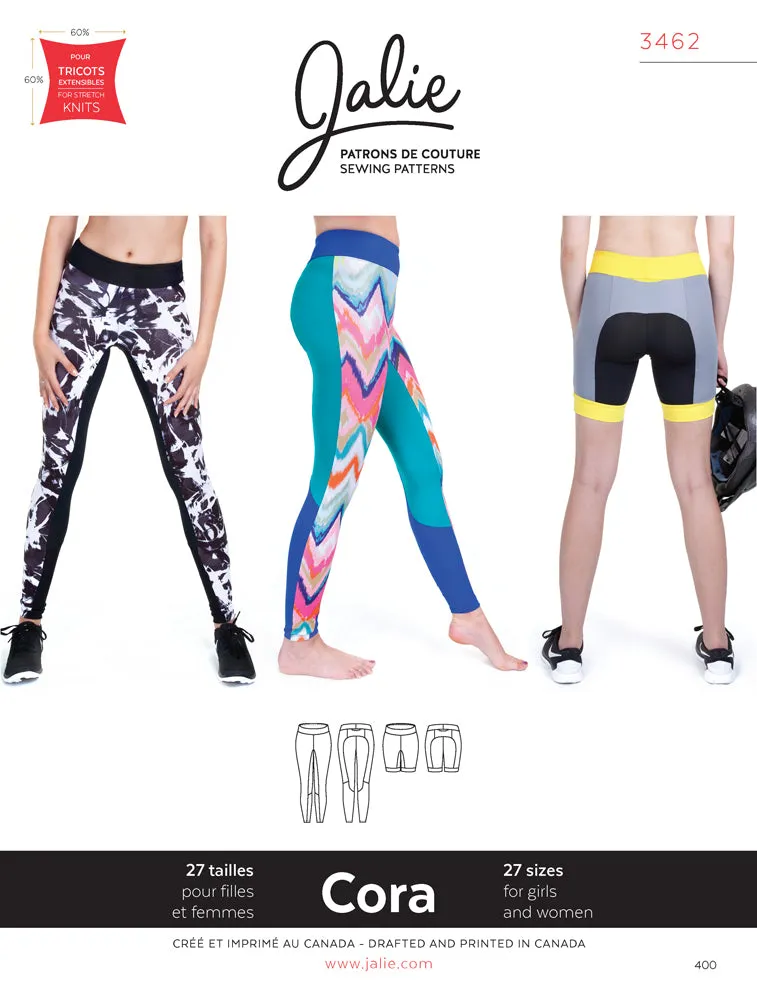 Jalie Pattern 3462 - CORA Running Tights and Shorts