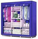 KriShyam® 6 2 Layer Kids Wardrobe Portable Fabric Collapsible Foldable for Kids Clothes Closet Wardrobe Storage Rack Organizer Cabinet Cupboard Almirah