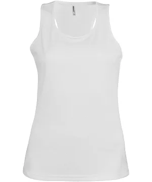 Ladies sports vest | White