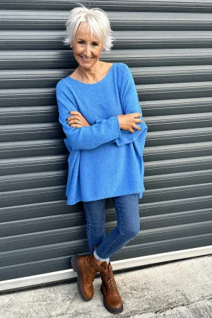 Leah Knitted Jumper Blue