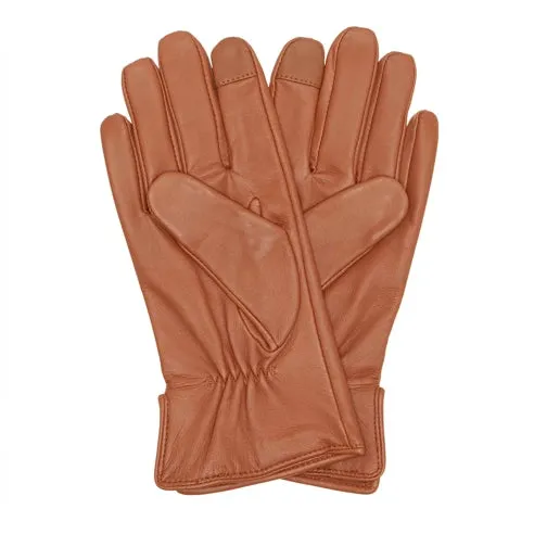 Leather Brown Winter Gloves for Women