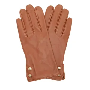 Leather Brown Winter Gloves for Women