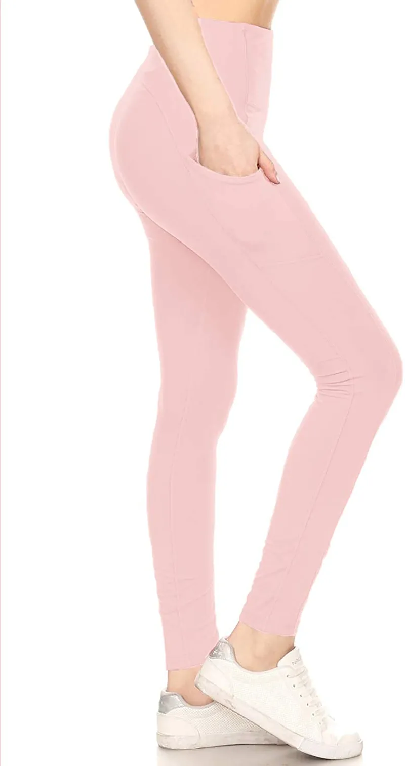 Leggings Depot Yoga Waist REG/Plus Women's Buttery Soft Leggings