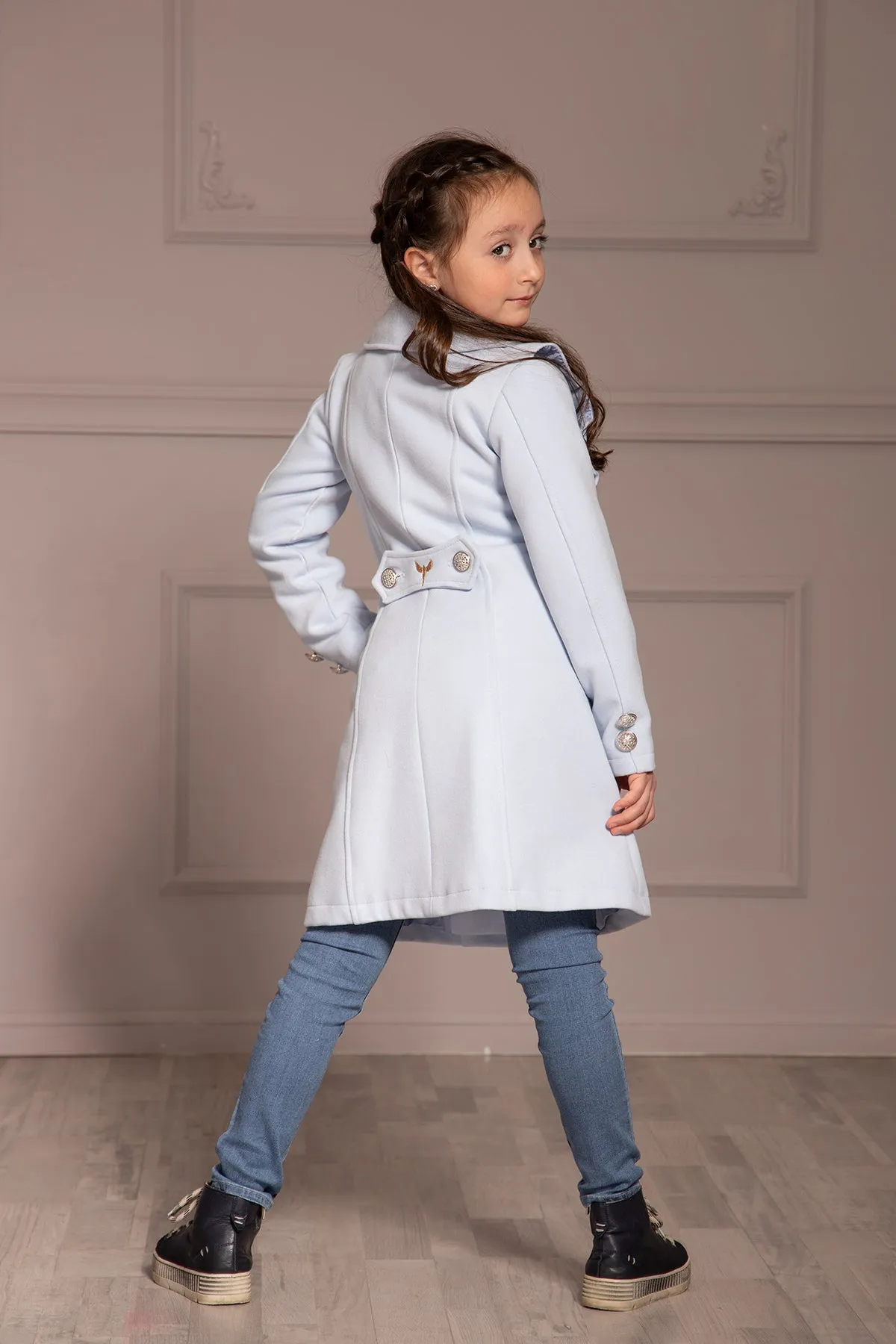 LITTLE GIRL DETAILS COAT