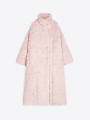 Long cocoon coat