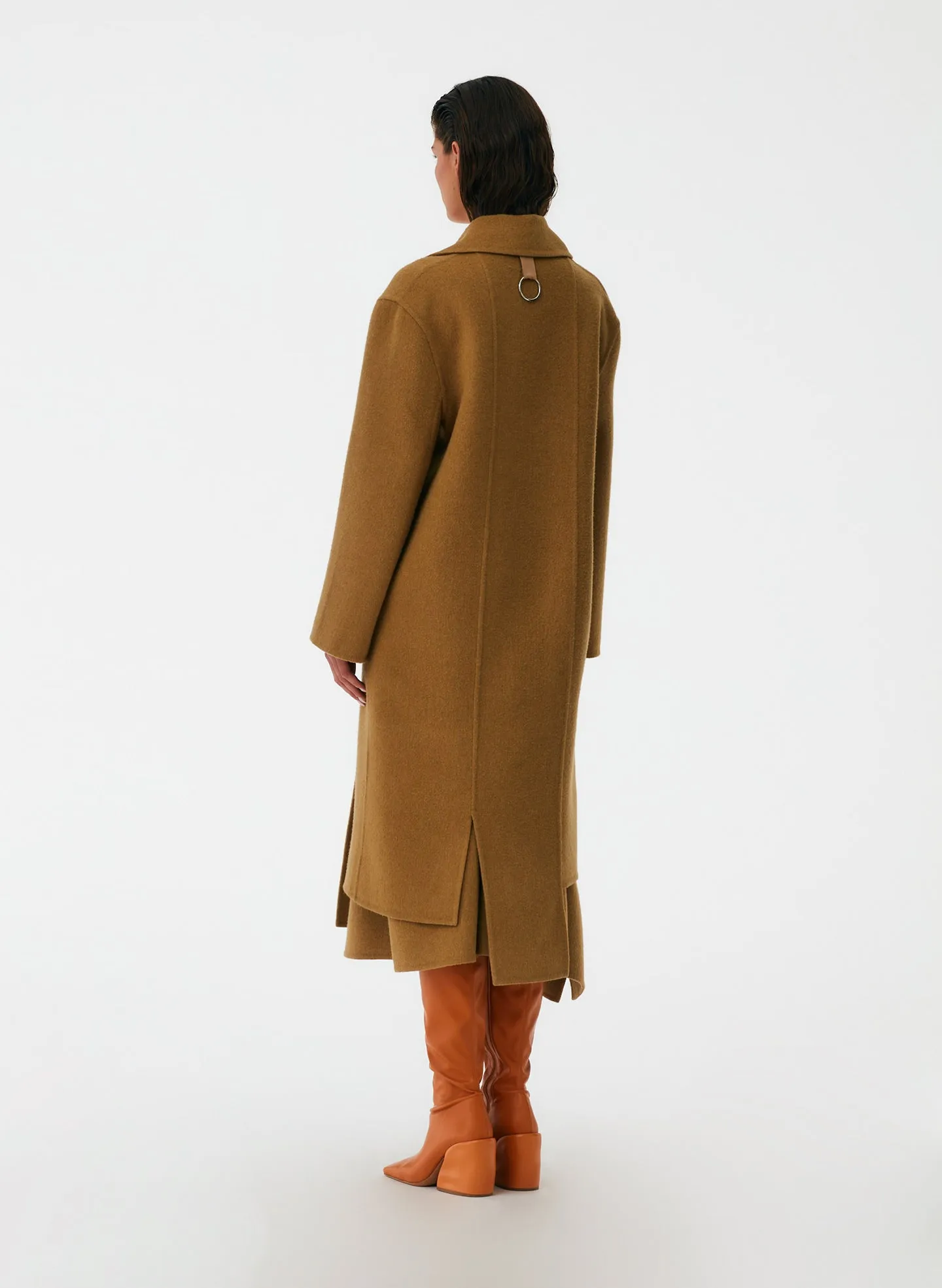 Luxe Double Faced Wool Angora Carwash Coat