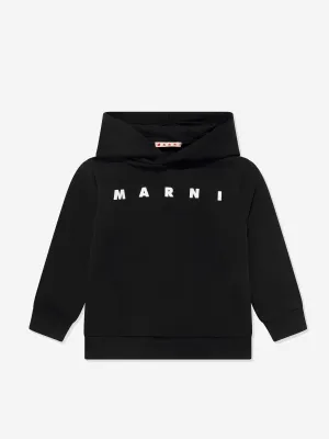 MARNI Kids Logo Hoodie in Black