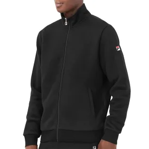 Mens Fila Match Fleece Full Zip Jacket (Black)