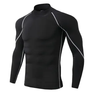 Men's Quick Dry Thermal Underwear - Black w/Gray Lining