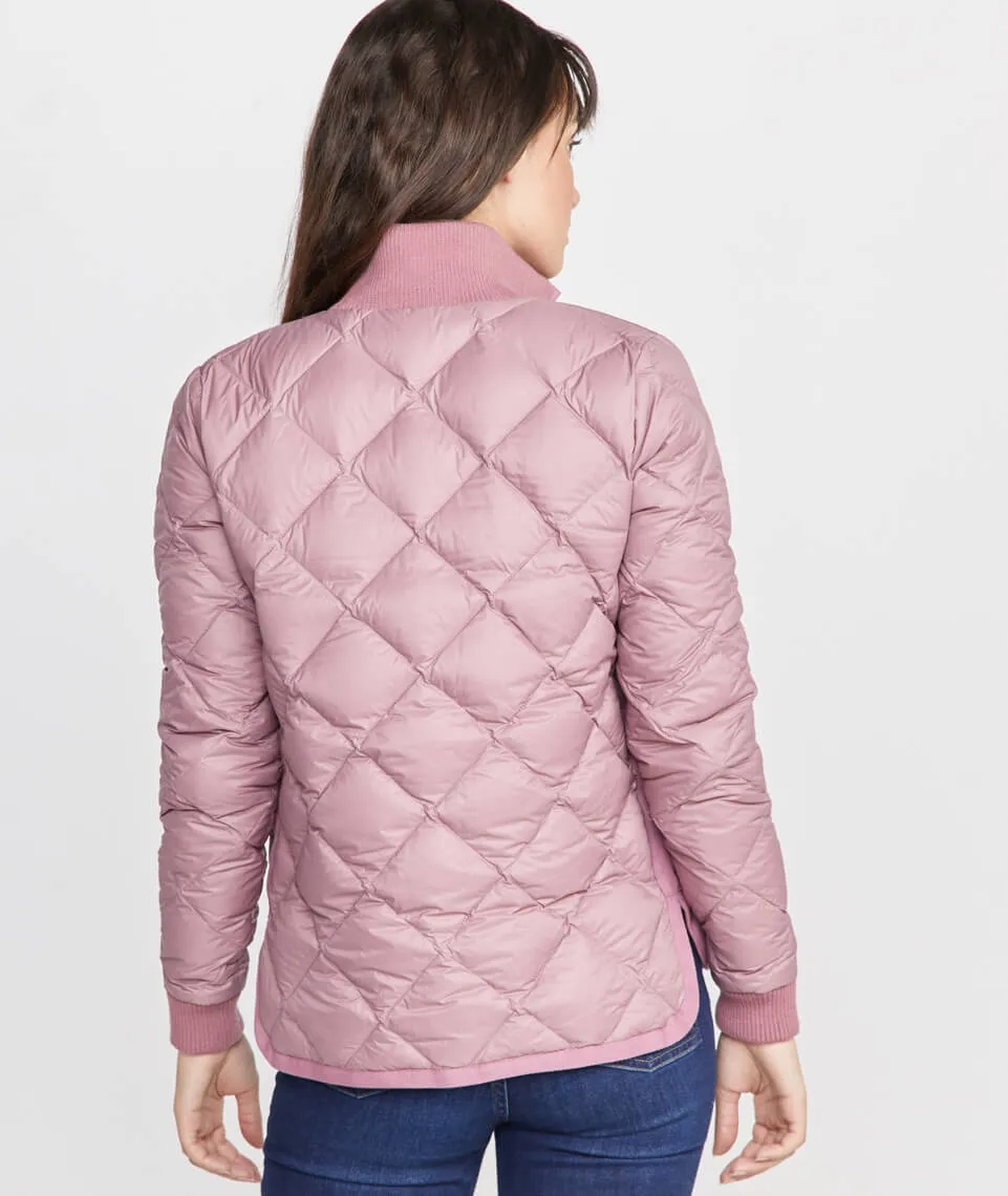 Meredith Puffer Coat in Mauve