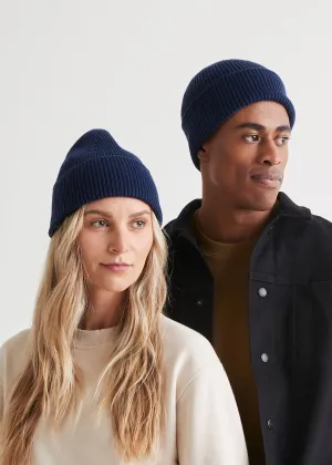 Merino Wool Beanie - Marine