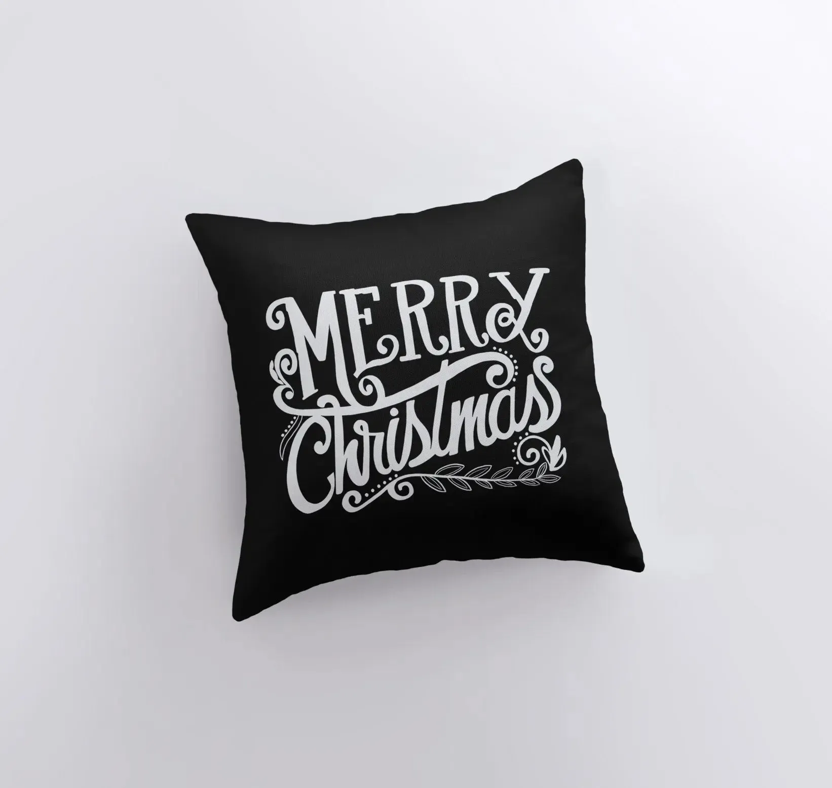 Merry Christmas | Black and White | Throw Pillow | Christmas Pillow | Home Decor | Christmas Pillowcases | Christmas tree | Christmas Gifts