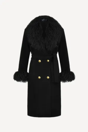 Million dollar baby coat in black