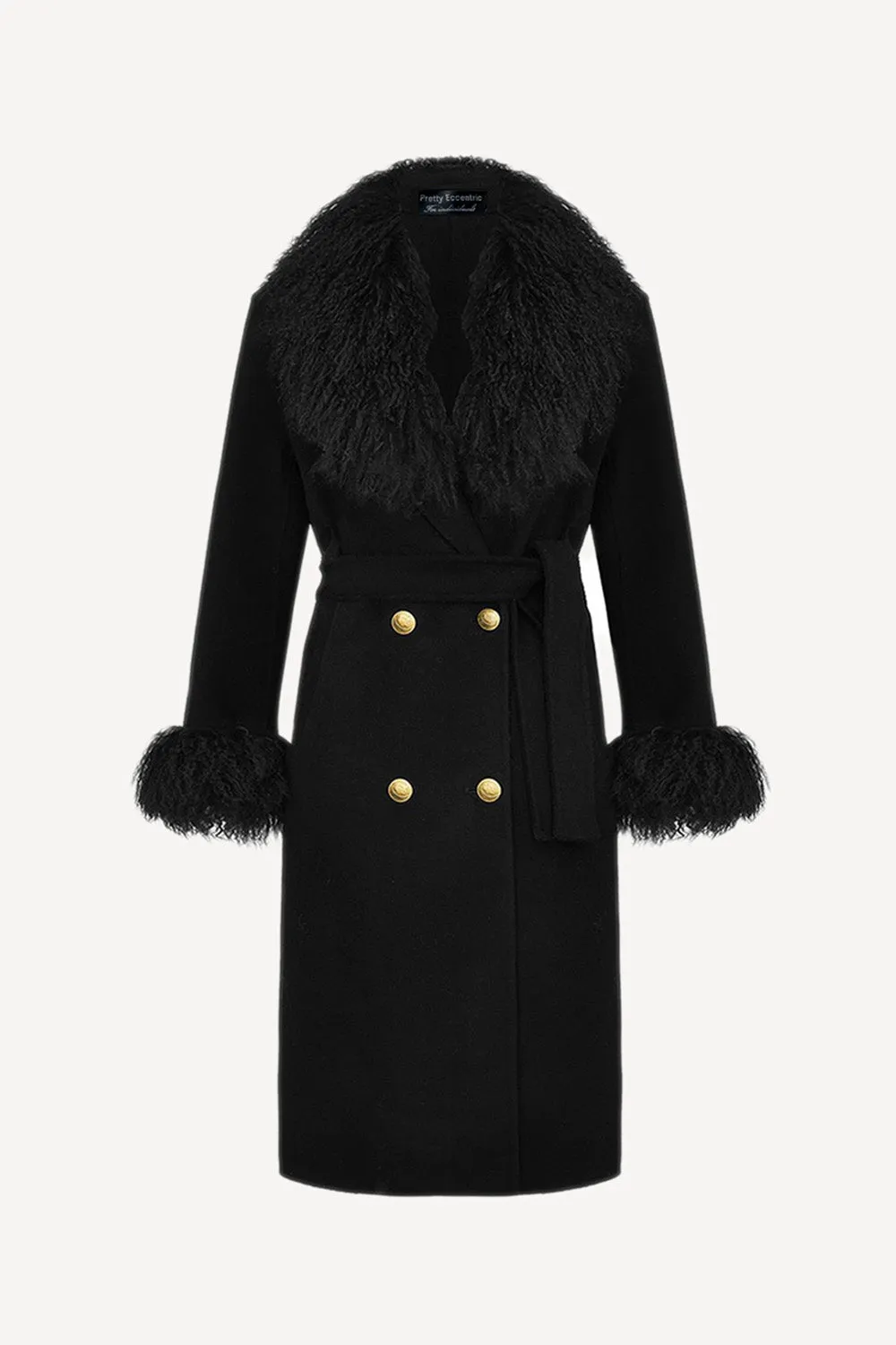 Million dollar baby coat in black