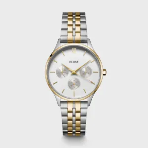 Minuit Multifunction Watch Steel, Bicolour