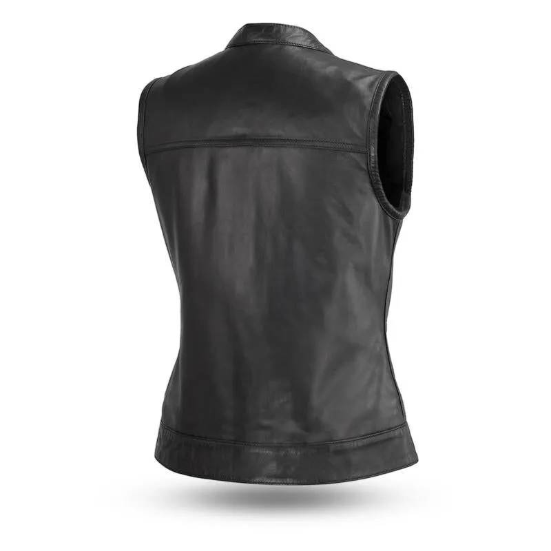 MKL - Celina Women's Motorcycle Leather Vest