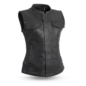 MKL - Celina Women's Motorcycle Leather Vest