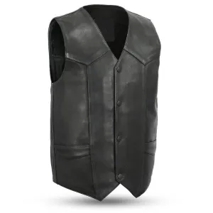 MKL - Hardy Men's Motorcycle Western Style Leather Vest